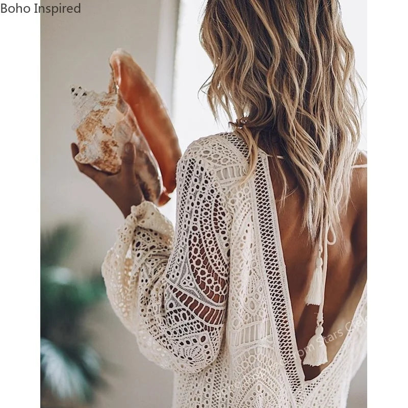 Boho Lace Dress Cover Up