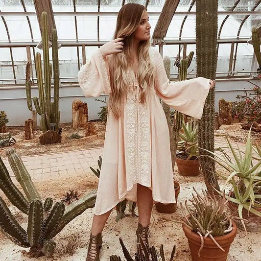 Boho Broderie Dress